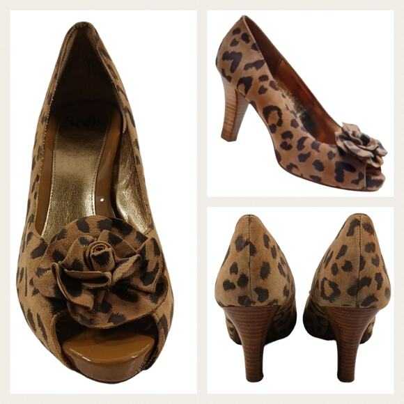 Sofft Scala Peep Toe Heels GUC $119 Size 11.5M  #S2684 - Picture 1 of 12